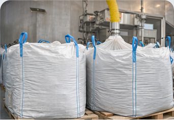 FIBC bulk bags for plastic resin pellets and compounding operations.