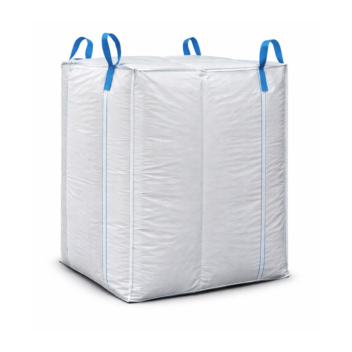 Baffle FIBC bag designed for a squarer, more stable filled shape.