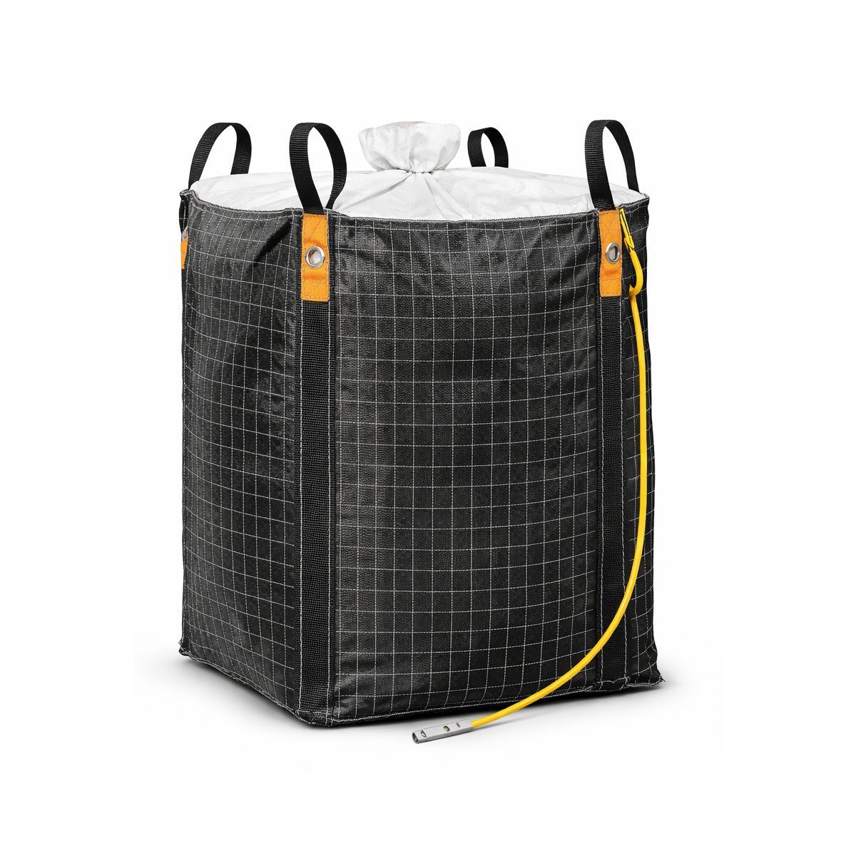 Type C conductive FIBC bag for grounded electrostatic-control applications.