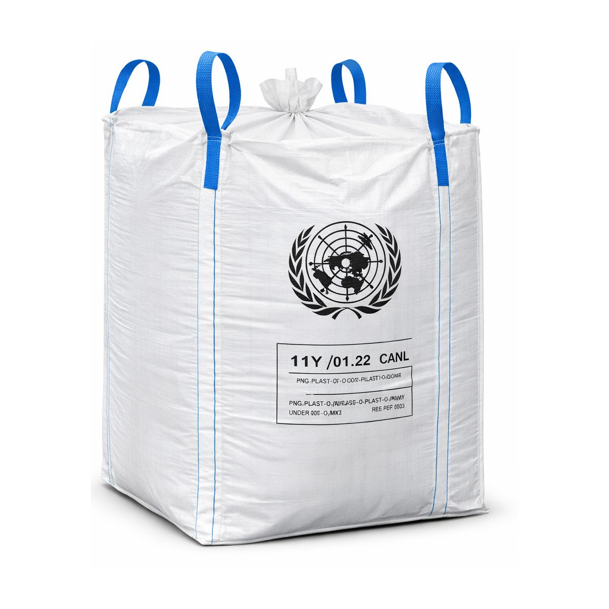 UN certified FIBC bag for regulated and hazardous dry-material applications.